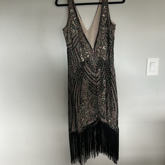Babeyond Flapper dress beaded and sequined size medium - Picture 3 of 6